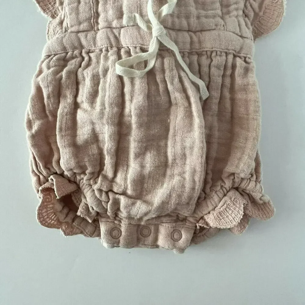 Jamie Kay Embroidered Muslin Playsuit Romper